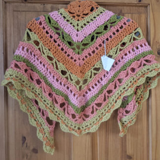 Hand crocheted shawl